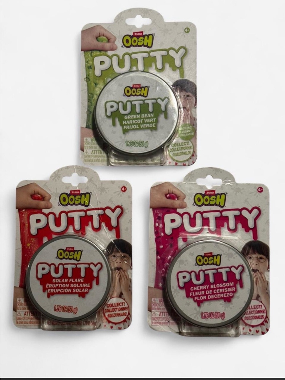 Oosh Putty Kids' Action Toy - Green, Red, Pink